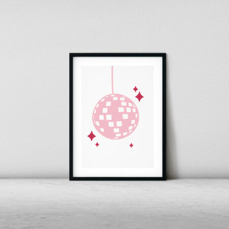 Retro Pop Pink Gallery Wall Art Set - Image 8