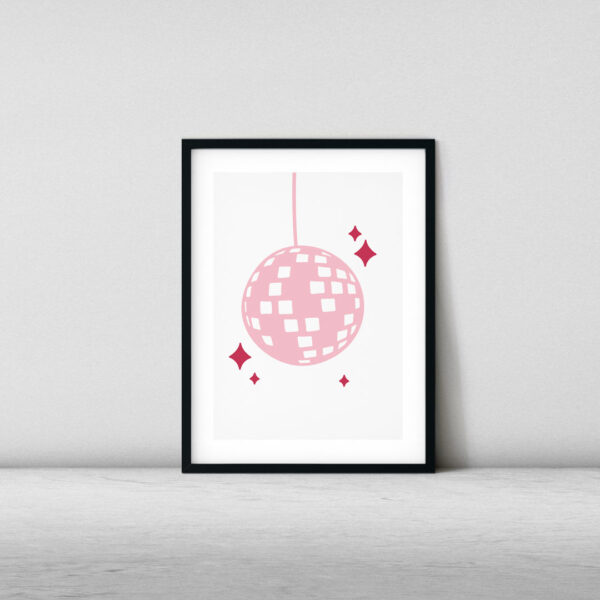 Retro Pop Pink Gallery Wall Art Set - Image 8